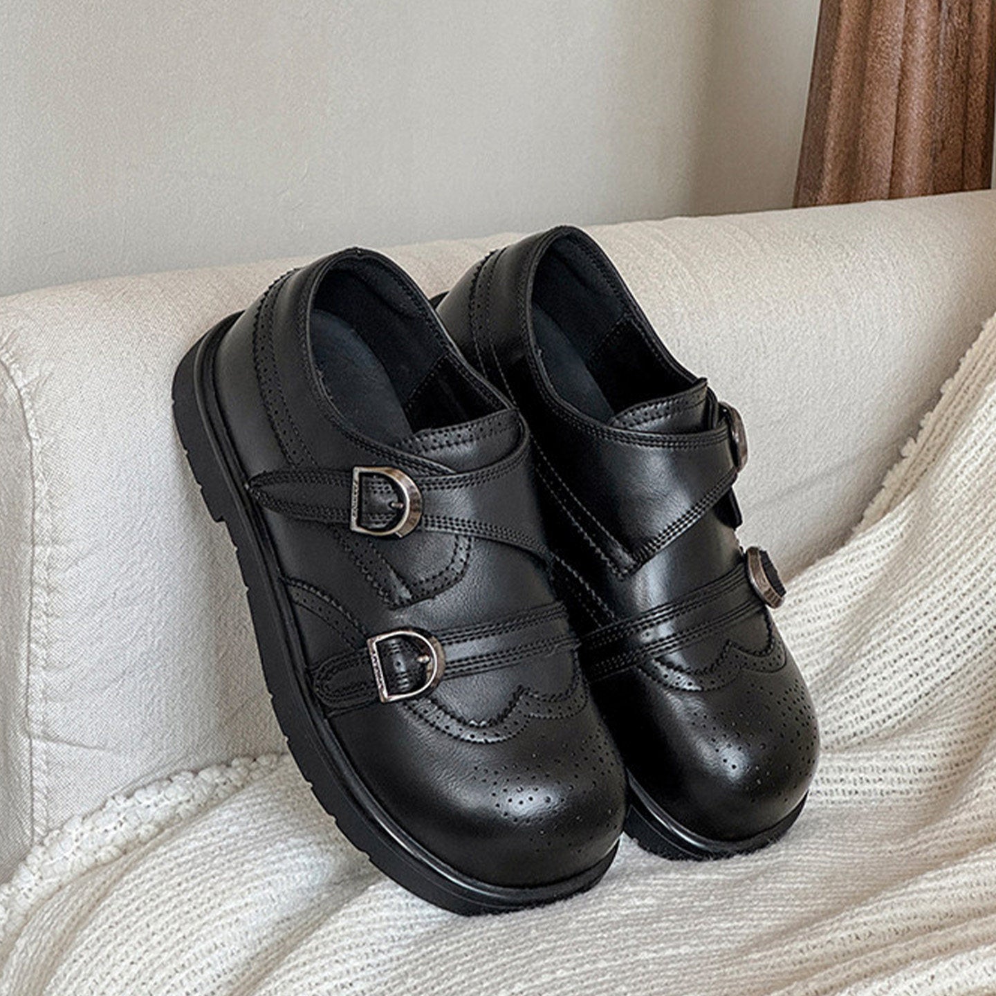 Damen Schnürschuhe Elegantes Design Höherer Absatz