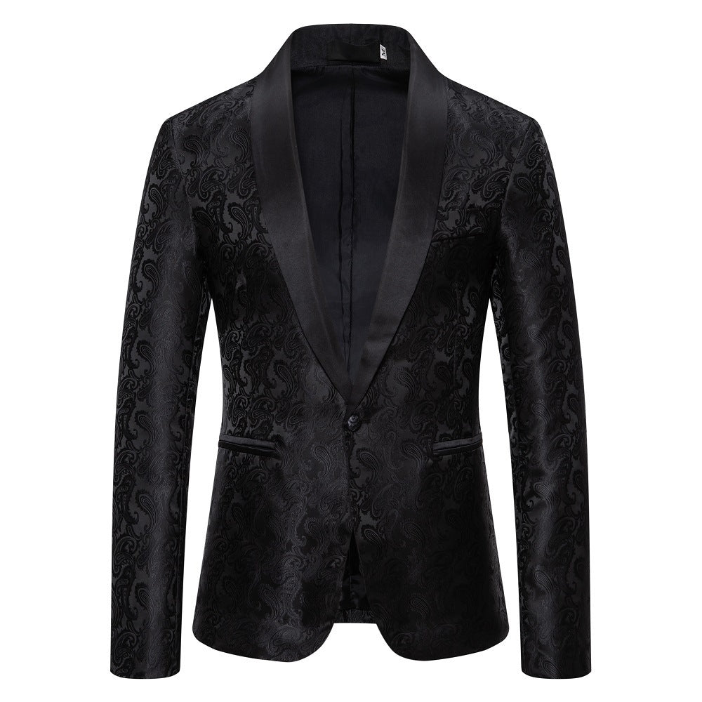 Herren Blazer Elegant Smoking Anzug mit Paisley Muster
