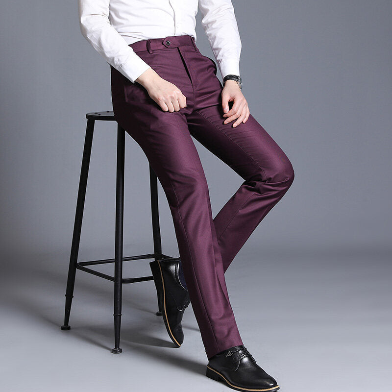 Herren elegante Slim-Fit Anzughose BerlinGlamour.