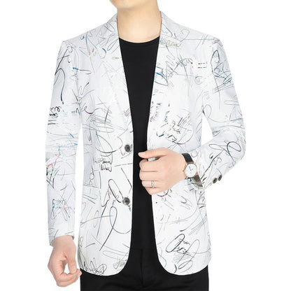 Herren Blazerjacke Modern Abstrakt Designer Look