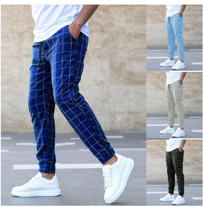 Herren Karohose Lässig Bequem Stadtstyle
