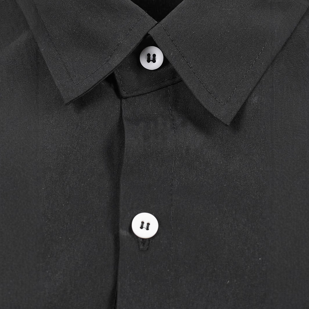 Herren Kurzarmhemd Elegantes Asymmetrisches Design Berlin