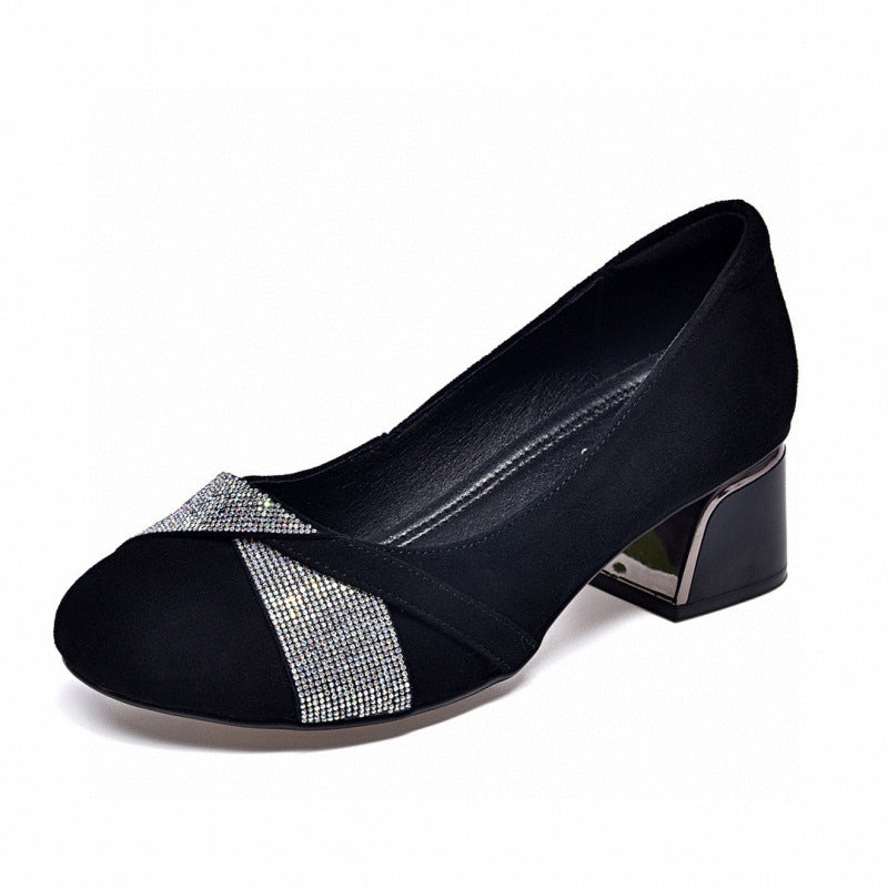 Damen Ballerinas Glitzer Dekor Komfort Schuhe