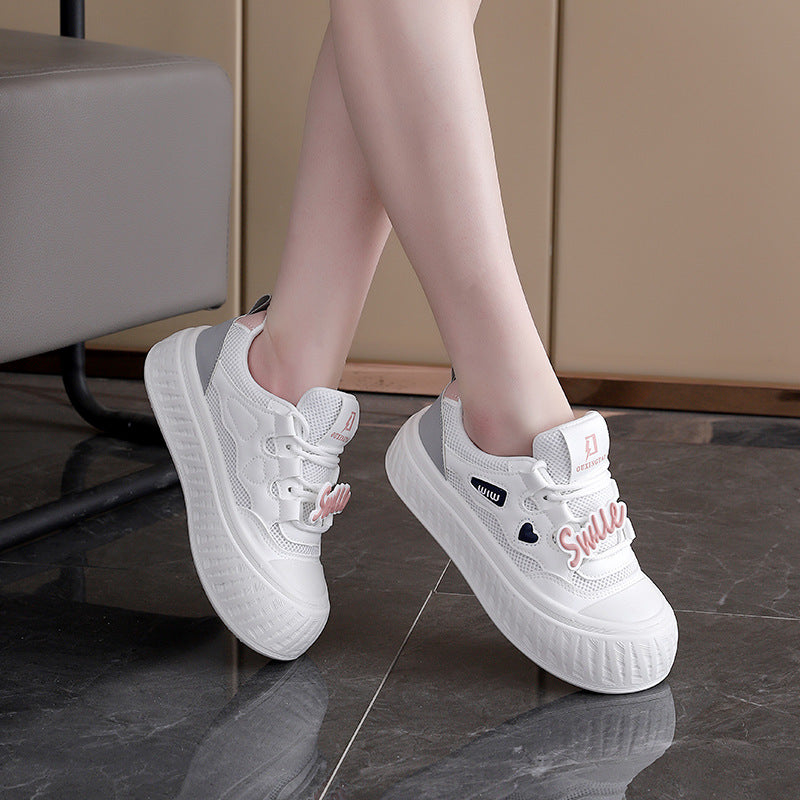 Damen Sneaker Elastisch Klettverschluss Strukturiert Modern