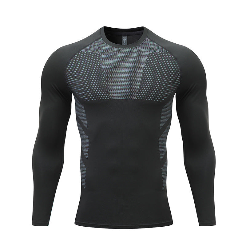 Herren Sportshirt Langarm Kompressionsshirt Funktionales