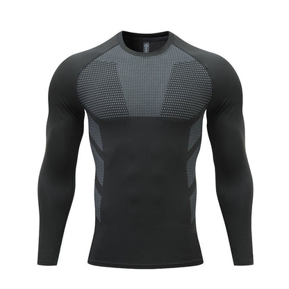 Herren Sportshirt Langarm Kompressionsshirt Funktionales