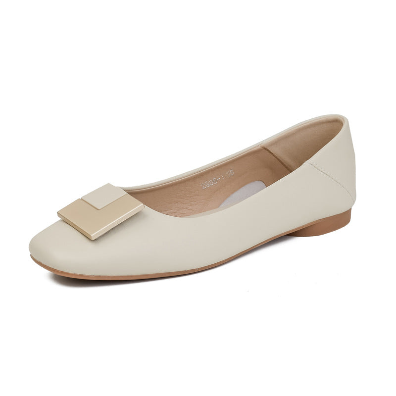 Elegante Damen Ballerinas Metallic Modern