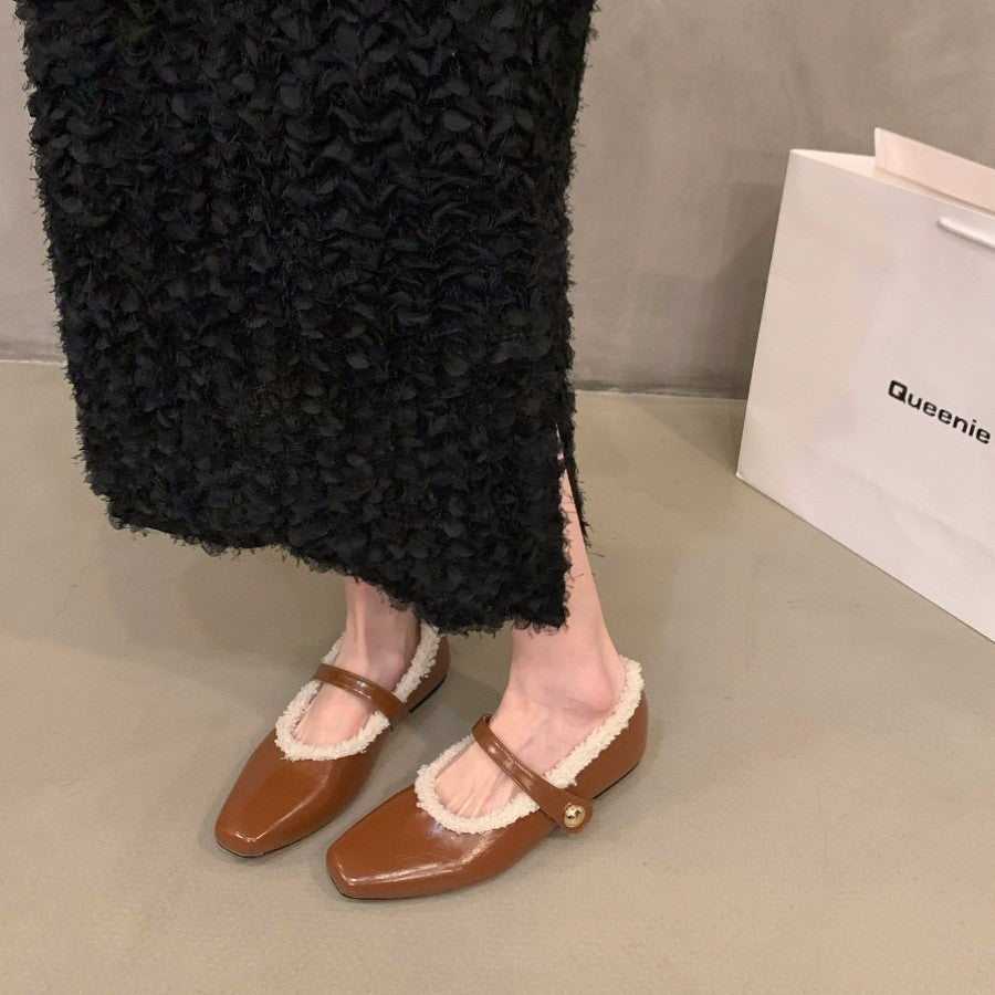 Damen Mokassins Warm Fleece Innenleben Elegant