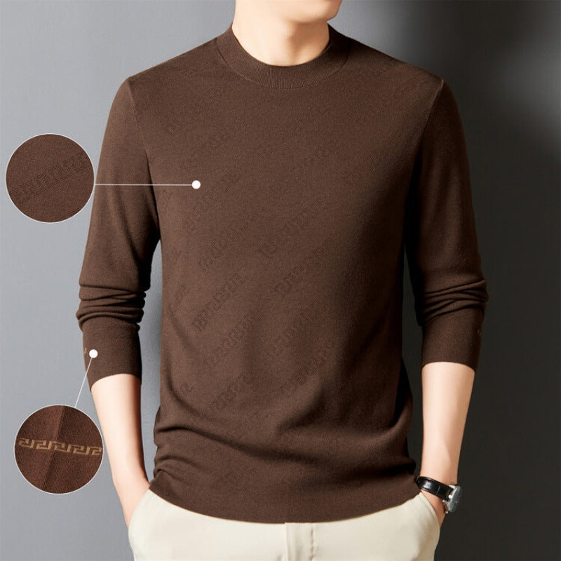 Herren Pullover Rundhals Eleganter Baumwolle Qualität