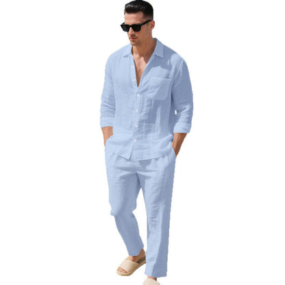 Herren Leinenanzug Leicht Modern Sommer