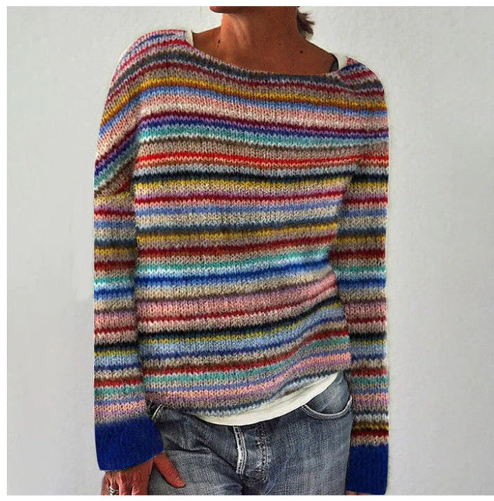 Weicher Pullover Gemütlich Warm Übergröße