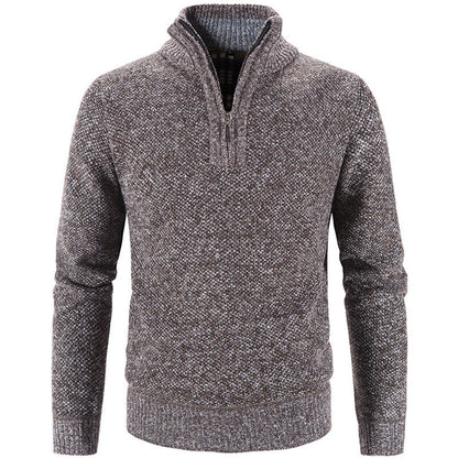 Herren Rollkragenpullover Elegante Reißverschluss Pullover Modern