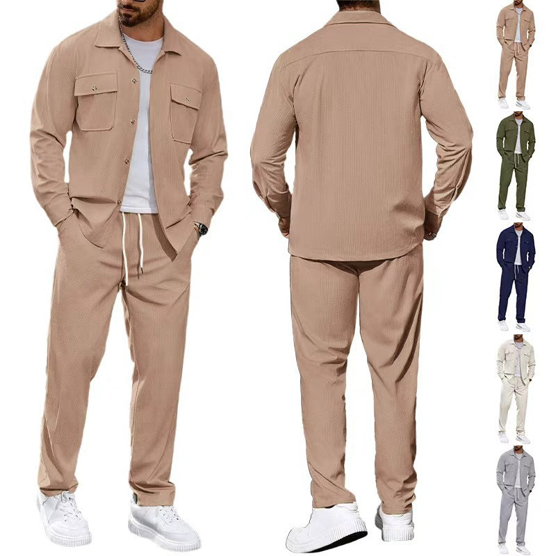 Herren Freizeitanzug Modern mit Taschen Elastisch Bequem