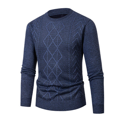 Herren Pullover Strukturiert Zopfmuster Modern - BerlinGlamour