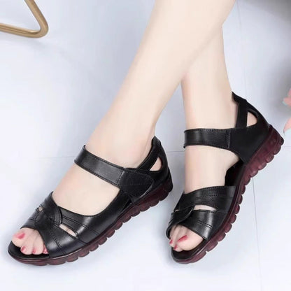 Damen Sandalen Komfortabel Verstellbar Gepolstert Sommer