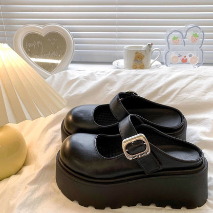 Damen Plateau Sandalen mit verstellbarem Riemen Modisch Höhe