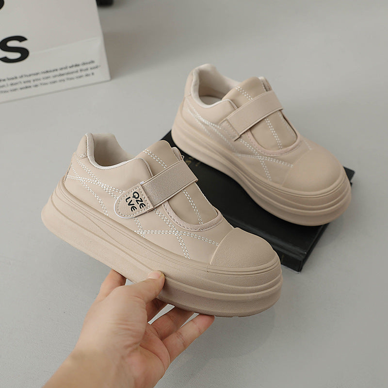 Damen Sneaker Slip-On mit Klettverschluss und weicher Sohle