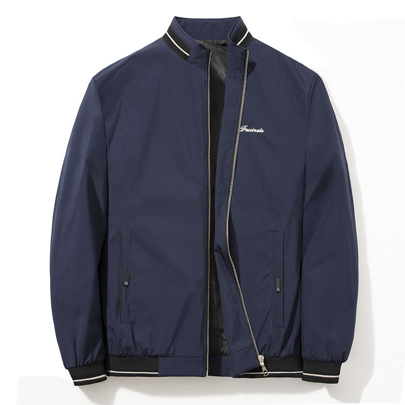 Herren Sportjacke Übergangsjacke Stehkragen Reißverschluss - BerlinGlamour