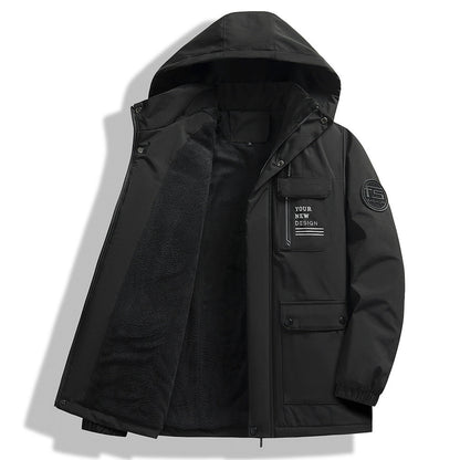 Herren Outdoor-Jacke Warm Isoliert Wasserdicht