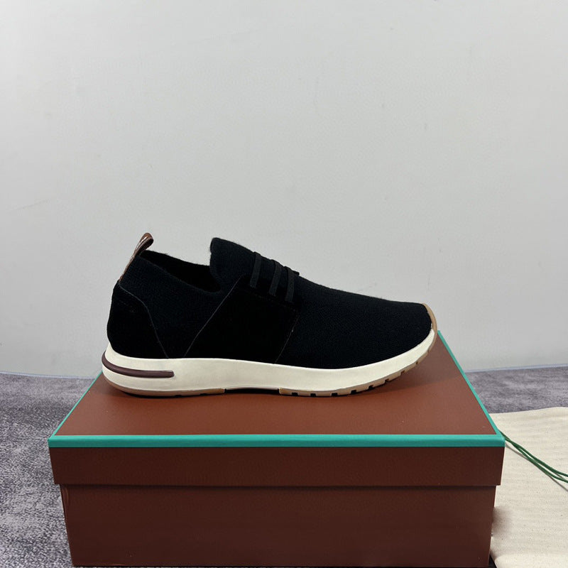 Damen Sneaker Bequem Slip-On Weich Laufsohle Elastisch