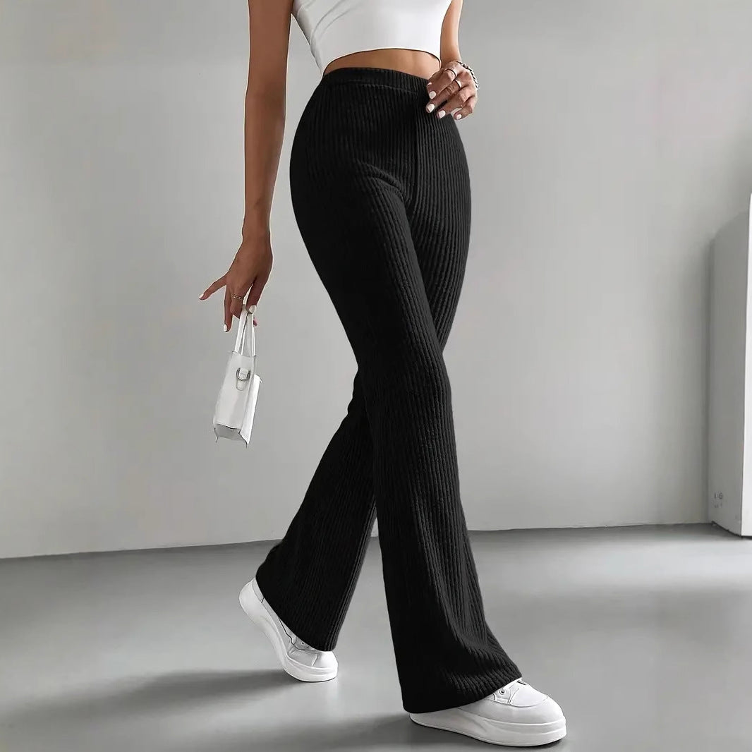 Damen Stretchhose Bequem Weit Geschnitten Hochwertig