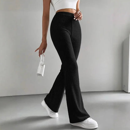 Damen Stretchhose Bequem Weit Geschnitten Hochwertig