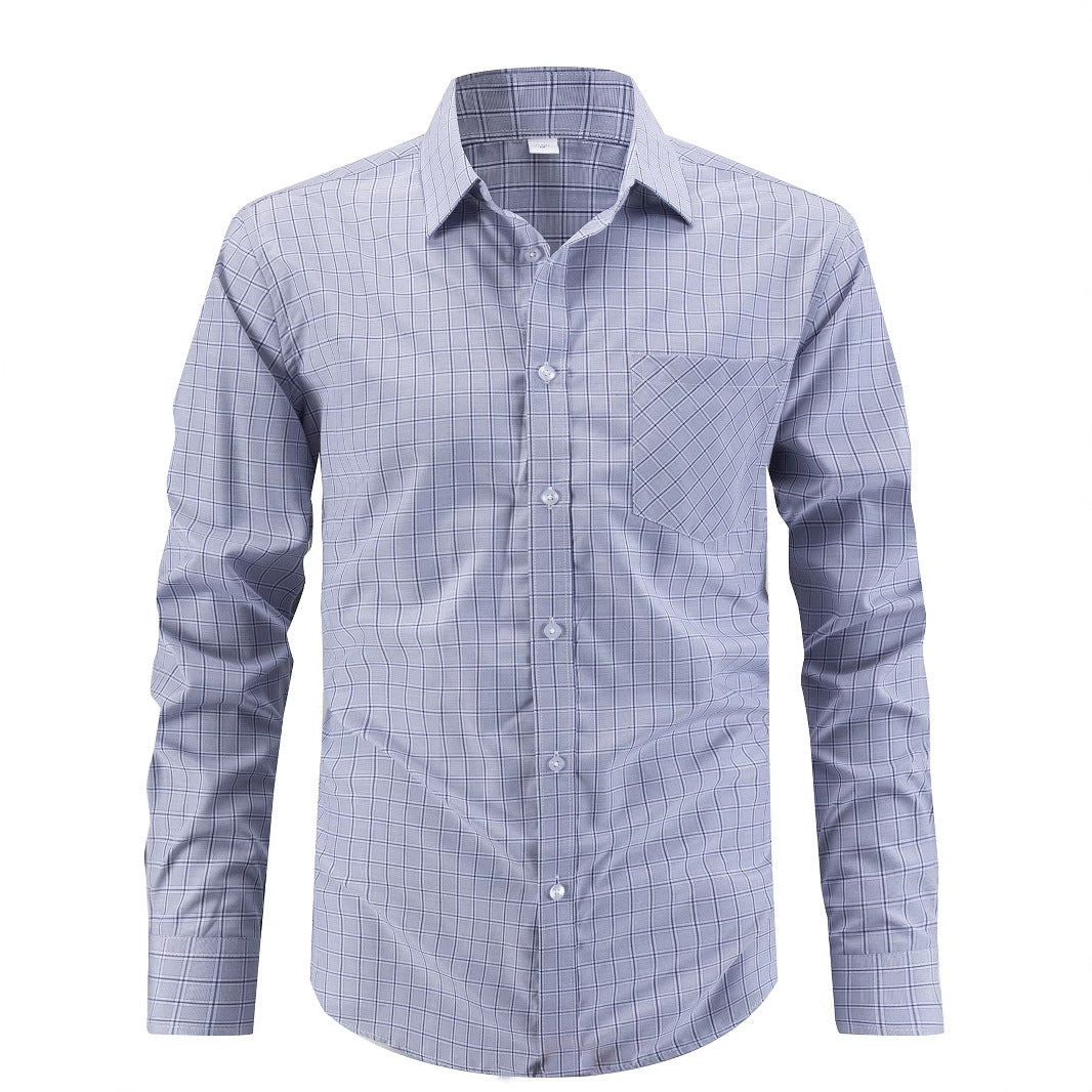 Herren Hemd Langarm Modern Karo Berlin Style