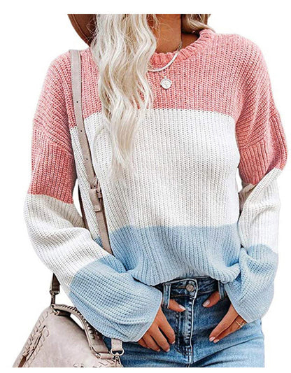 Damen Pullover Lässig Stricken Casual