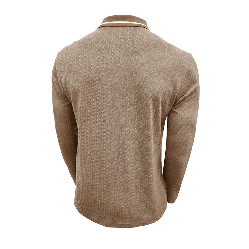 Herren Poloshirt Modern Strukturdesign Slim Fit