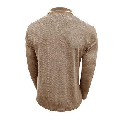 Herren Poloshirt Modern Strukturdesign Slim Fit
