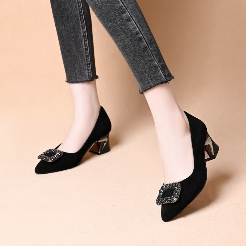 Damen Pumps Hochhackig Glitzer-details Elegante Schuhe
