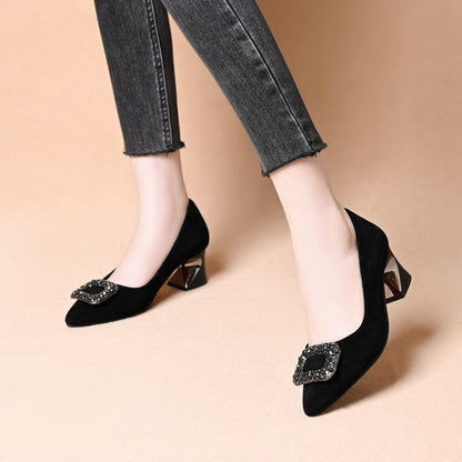Damen Pumps Hochhackig Glitzer-details Elegante Schuhe