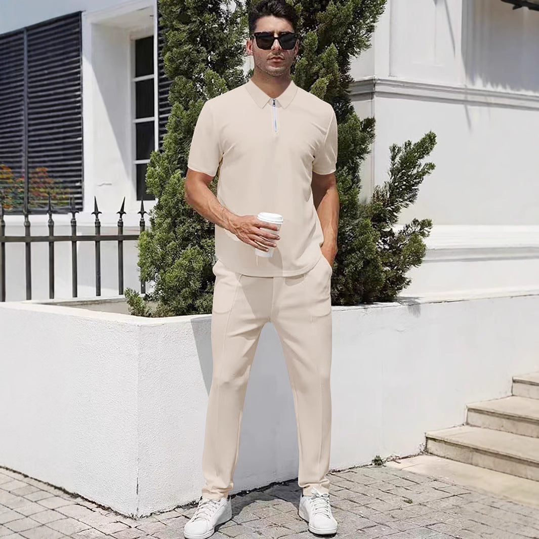 Herren Sportanzug Jogging Set Polo Style Modern - BerlinGlamour