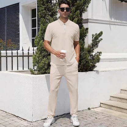 Herren Sportanzug Jogging Set Polo Style Modern - BerlinGlamour