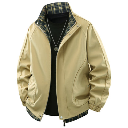 Herren Übergangsjacke Robust Karomuster Modern