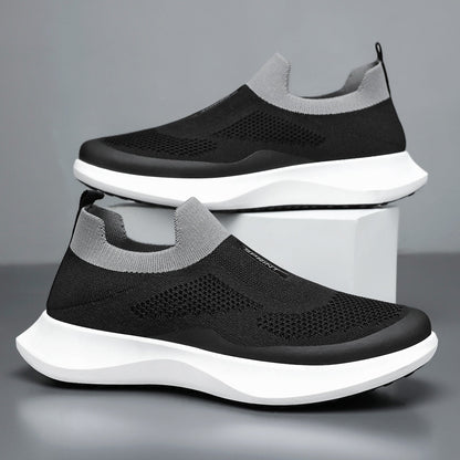 Damen Sneaker Stretch Bequem Slip-On Schuhe