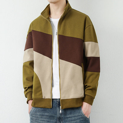 Herren Steppjacke Sportlich Modisch Hochkragen