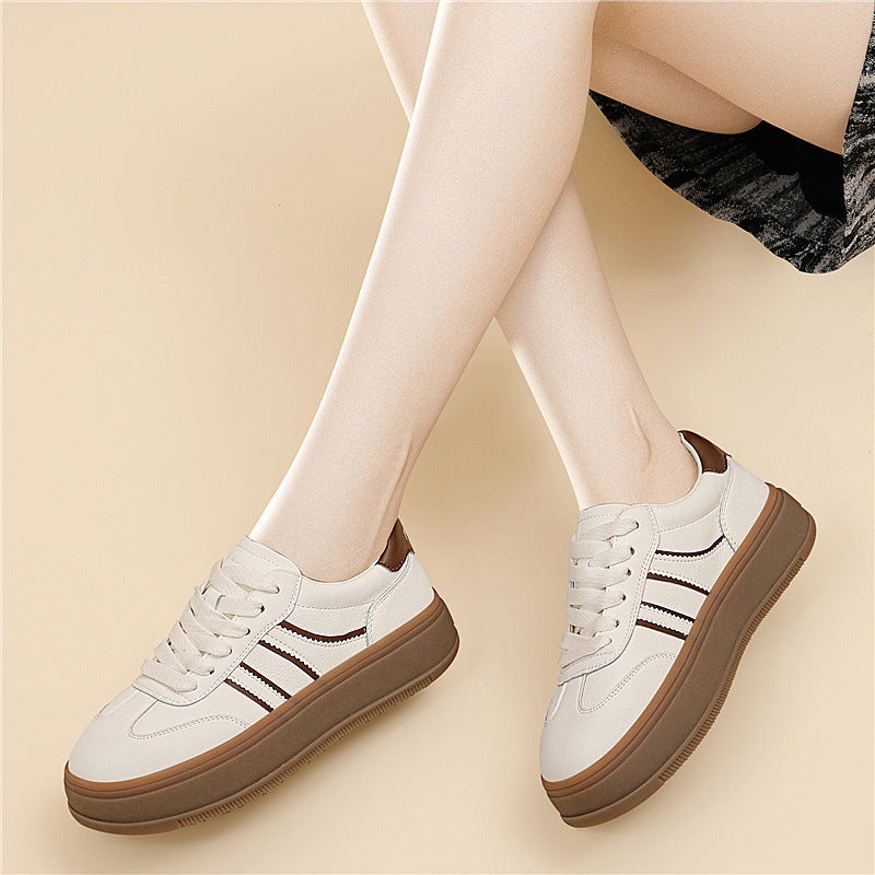 Damen Sneaker Plattformsohle Bequem Modisch