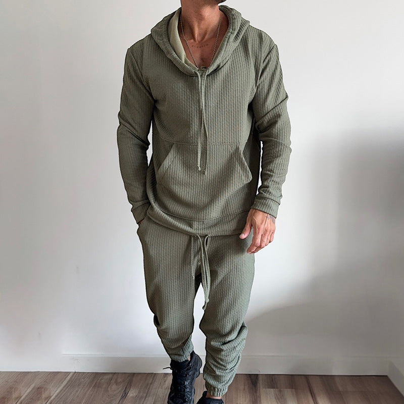 Herren Hoodie Jogginghose Set Gemütlich Bequem