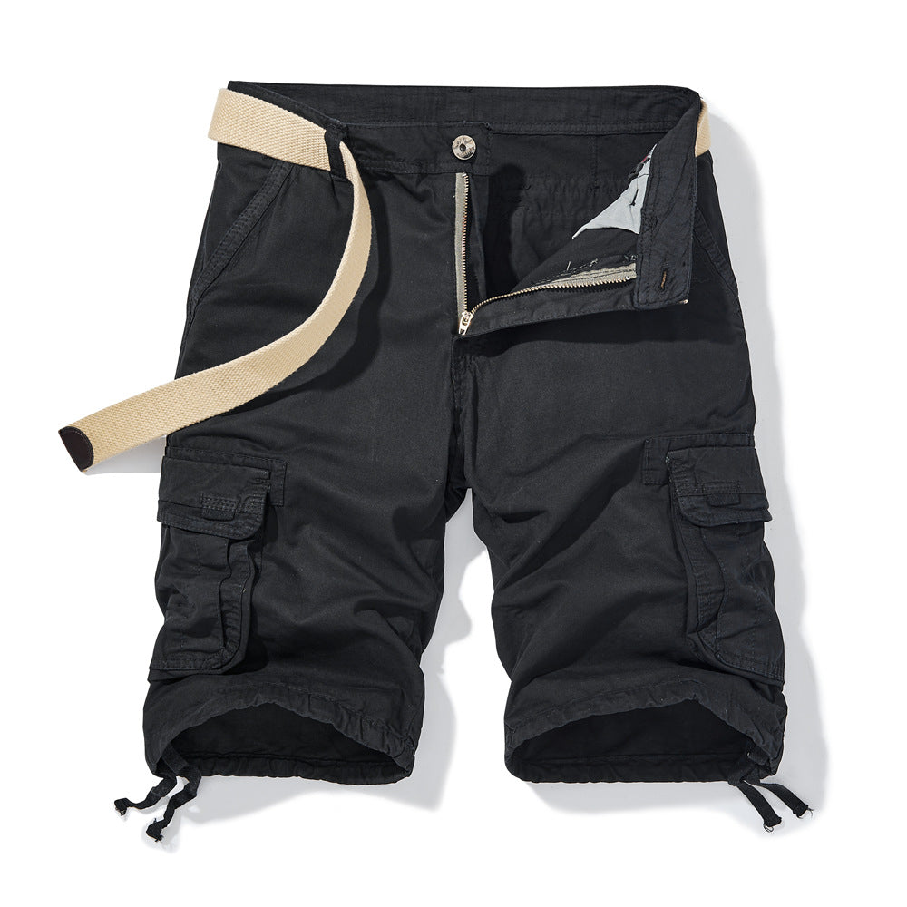 Herren Cargoshorts Mit Vielseitigen Taschen Verstellbar