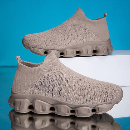 Damen Laufschuhe Atmungsaktiv Strick Schwarz Sport - BerlinGlamour