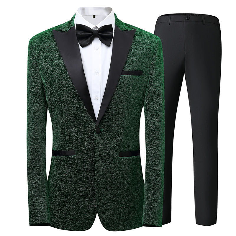 Maßgeschneiderter Herren Smokingsanzug Elegant Schwarz