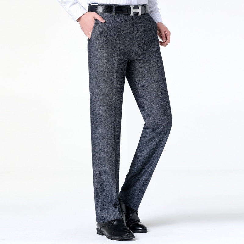 Herren Anzughose Elegant Slim Fit Strukturdesign
