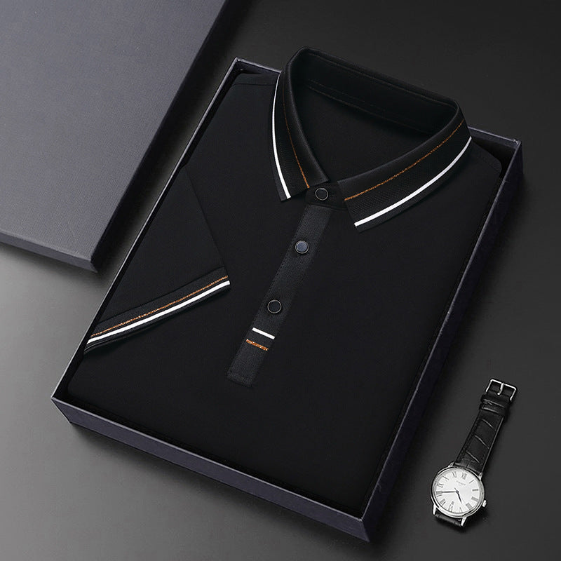 Herren Polohemd Modern Strukturiert Elegantes Design