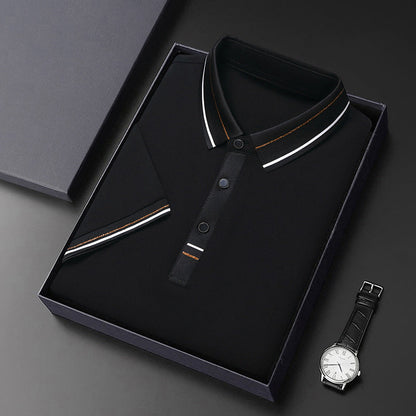 Herren Polohemd Modern Strukturiert Elegantes Design