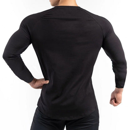 Herren Kompressions-Shirt Atmungsaktiv Sportlich Slim-Fit
