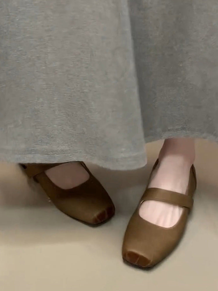 Damen Ballerinas Bequem Verstellbar Komfortfußbett