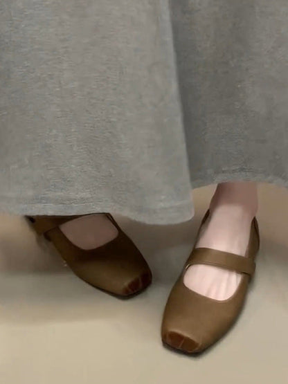 Damen Ballerinas Bequem Verstellbar Komfortfußbett