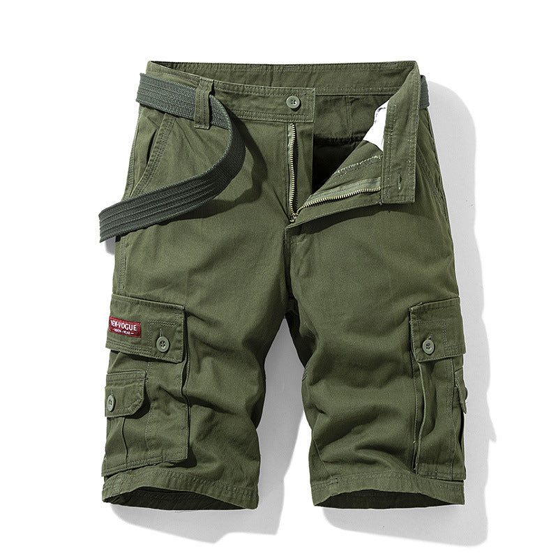 Herren Cargoshorts Elastisch Multifunktionshose Mit Taschen