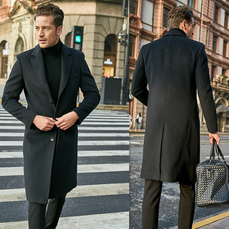 Herren Übermantel Slim Fit Modern Elegant